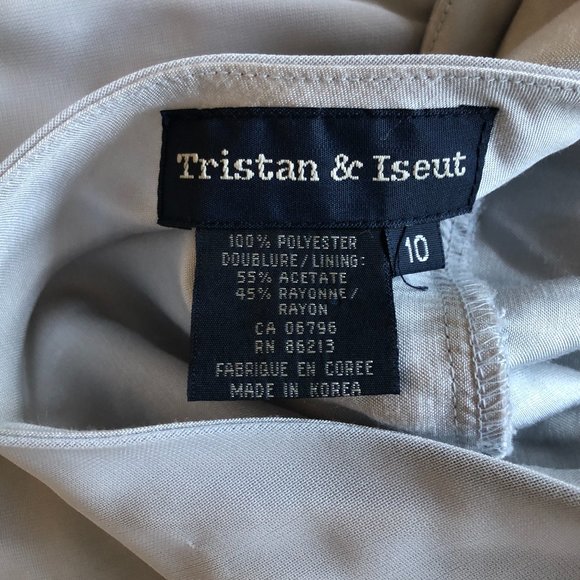 Like New Gorgeous Tristan and Iseut Women's Long Gray/Silver Formal Gown - Picture 5 of 11